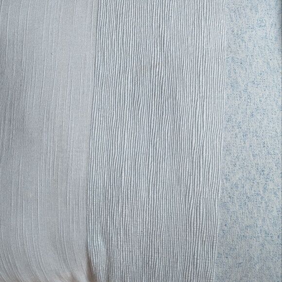 Pale Blue Tone On Tone Textured Accent  Pillows Set Of Two 15" - Picture 3 of 8